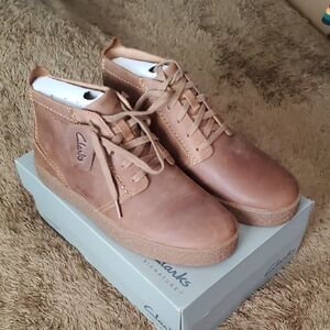 Clarks Men's Brown Leather Shoes